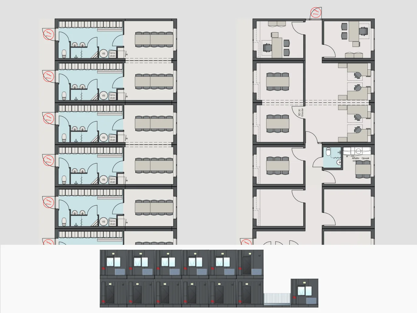 440m² skurby til 85 personer skabelon