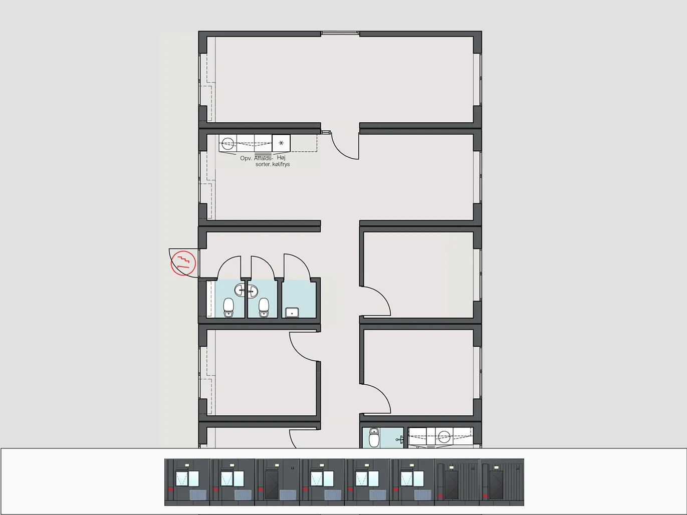 250m² skurby til 30 personer skabelon