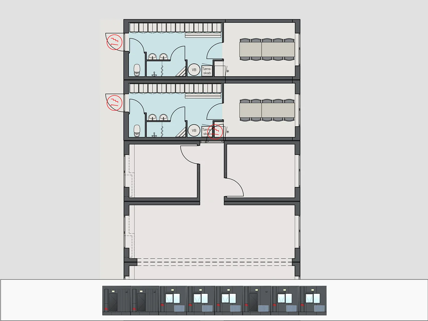250m² skurby til 30 personer skabelon variant