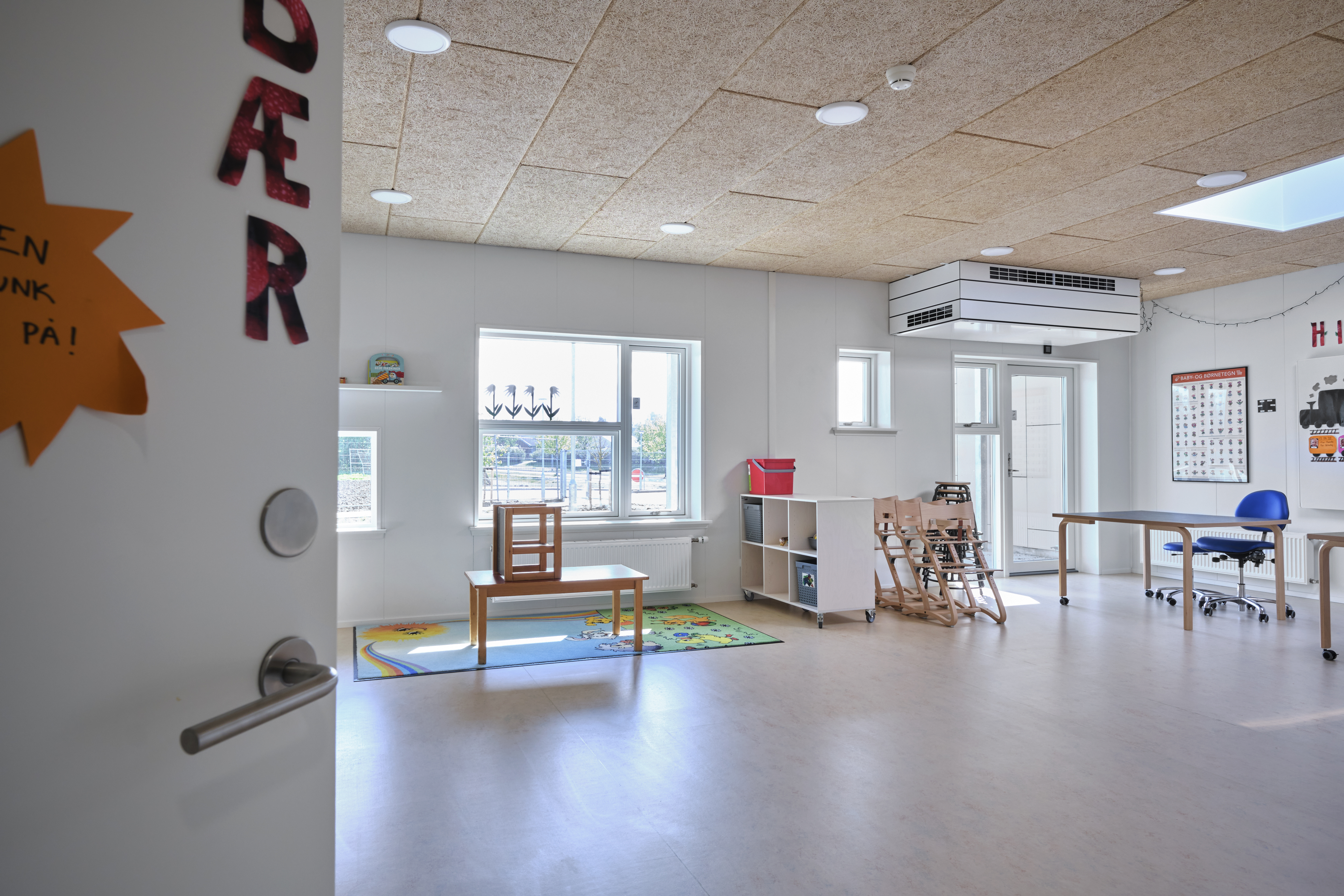 Modul Byggeri Svanemærket Vuggestue I Horsens Legestue Med Vinduesparti